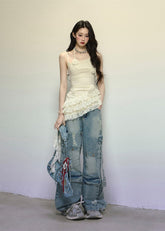 Lace Strap T-Shirt